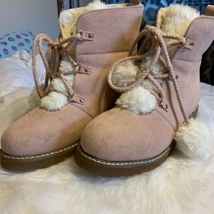 JustFab Pale Pink Boots